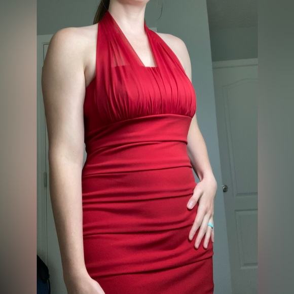 Sweet Storm Tight Red Dress M - Picture 5 of 10